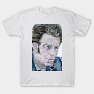 TOM WAITS watercolor portrait .2 T-Shirt